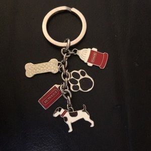 Coach keychain w jack russell